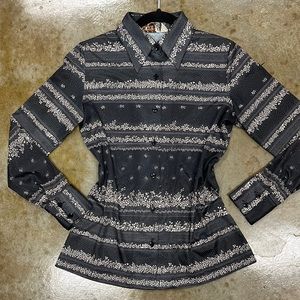 Vintage 70s Rayon Button Down